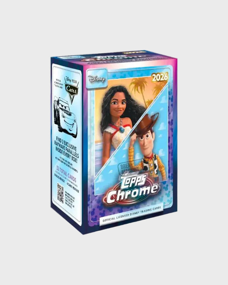 Value Blaster Box Chrome Topps Disney 2026, vue de face